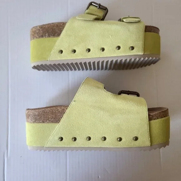 Intentionally Blank Cooper 2 Platform Slide Sandals Sz EU 39 US 8 NWOB